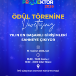 TOBB Projektör 2026 İçin Geliştirdiğimiz Projemizin Ödül Törenine Davet Aldık